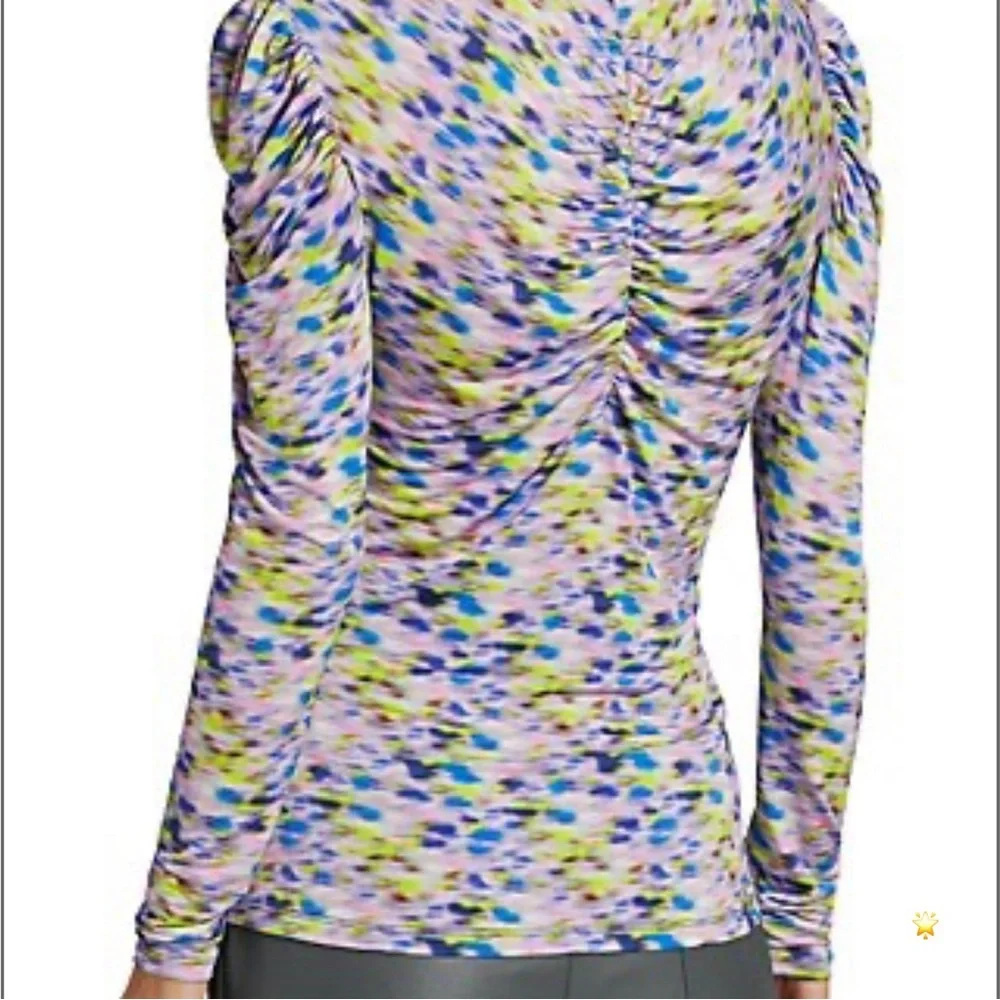 SIZE M TANYA TAYLOR ADONICA MULTICOLOR LONG SLEEVE - Picture 6 of 12